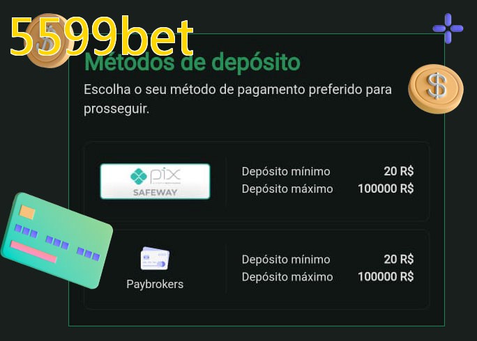 O cassino 5599betbet oferece uma grande variedade de métodos de pagamento